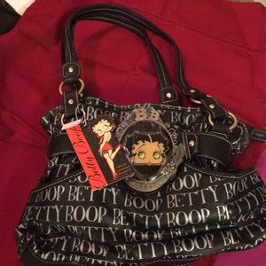 BETTY BOOP leather like purse never used